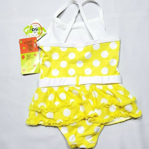 Penelope Mack Girls Swimsuit UPF 50+ One Piece Bathing New - Picture 3 of 5